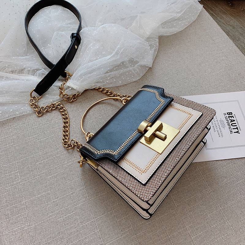 Fashionable texture chain shoulder bag