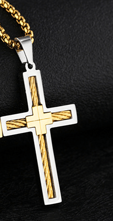 Cross Men's Necklace Trendy Men's Pendant