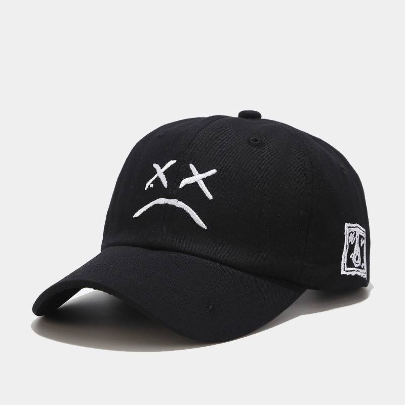 Crying Face Embroidery Baseball hat