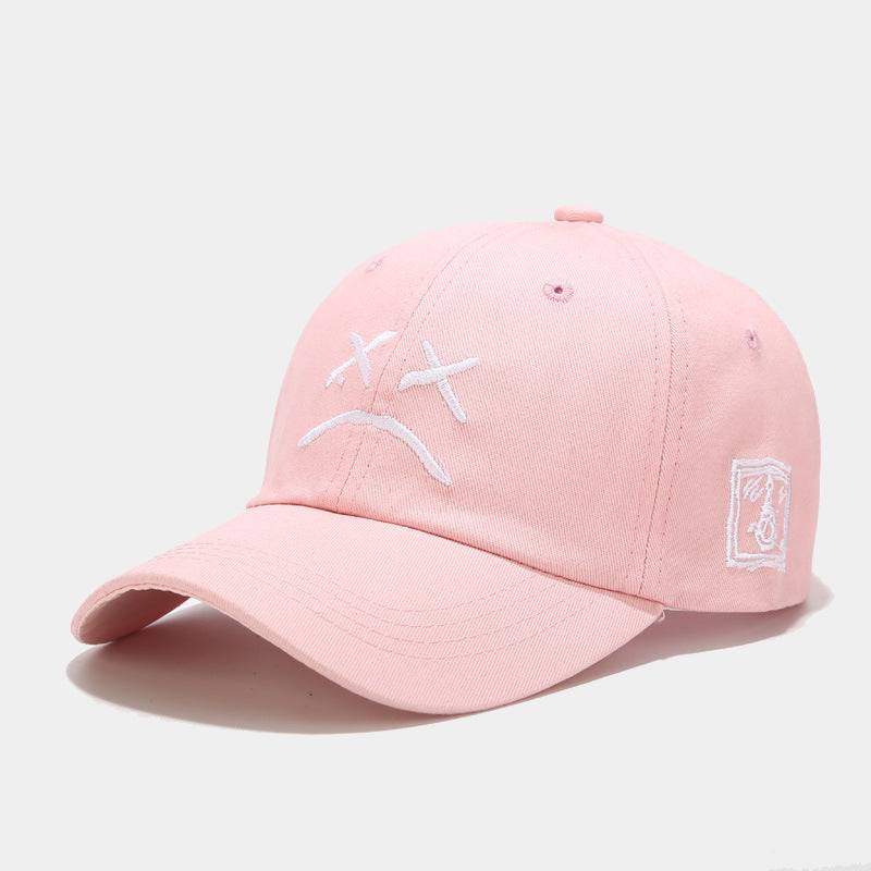 Crying Face Embroidery Baseball hat