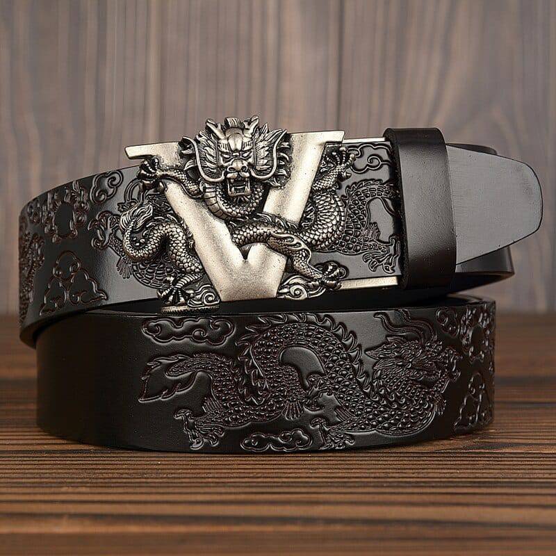 Automatic cowhide belt