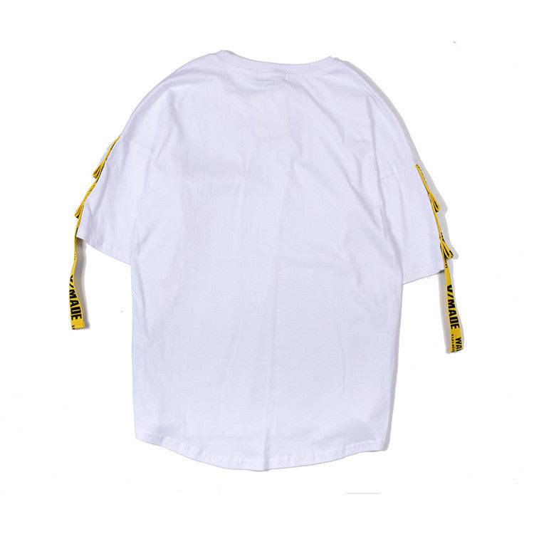 Floating wide loose sleeve short sleeve