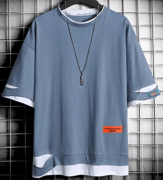 Men's Solid Color Loose Hip-hop Half Sleeve Clothes